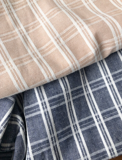 デニムチェックサークルシャツ    ブランドのドッグデプト/DOG DEPT