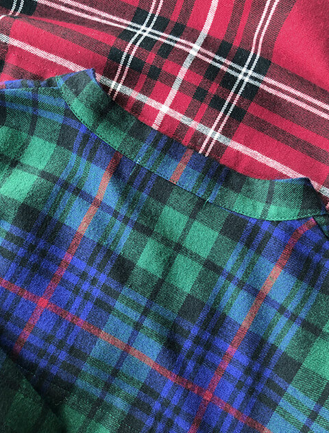 チェックプリーツワンピ   ブランドのドッグデプト/DOG DEPT