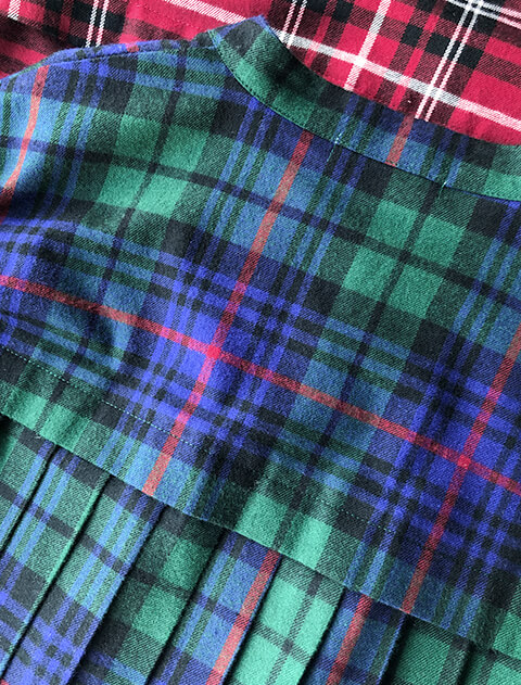 チェックプリーツワンピ   ブランドのドッグデプト/DOG DEPT