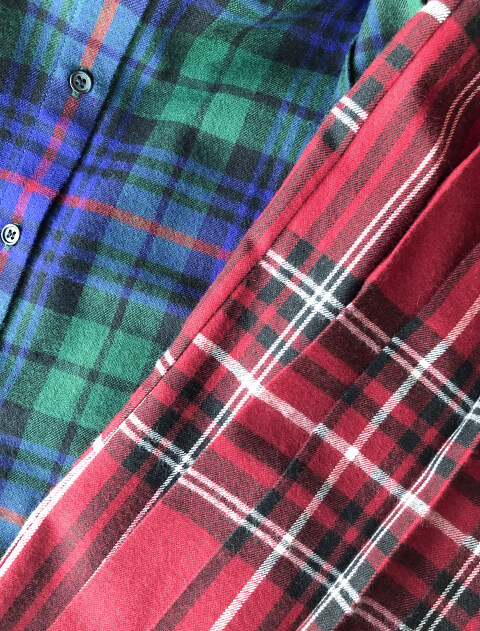 チェックプリーツワンピ   ブランドのドッグデプト/DOG DEPT