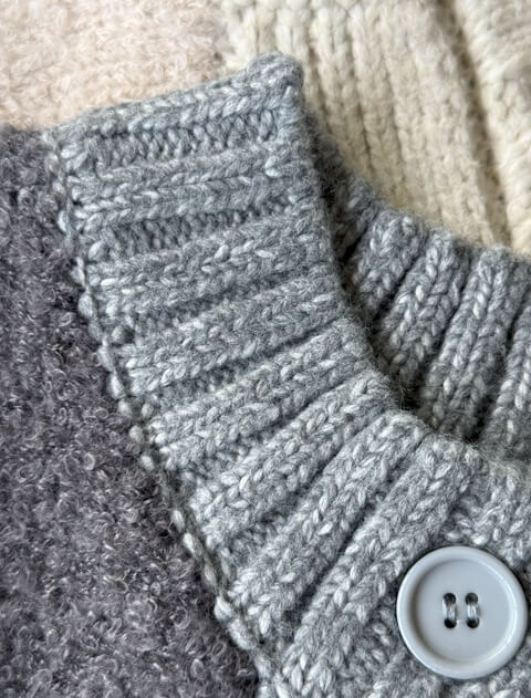 パッチワーククルーカーデ   ブランドのドッグデプト/DOG DEPT