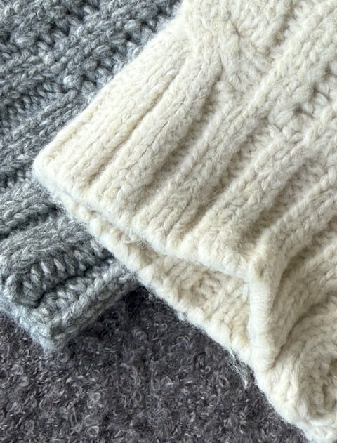 パッチワーククルーカーデ   ブランドのドッグデプト/DOG DEPT