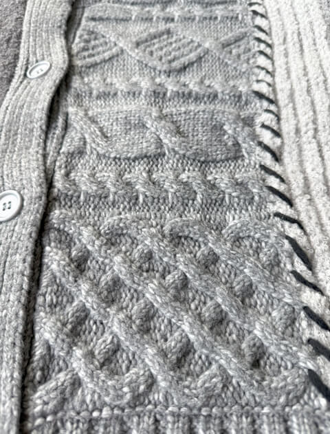 パッチワーククルーカーデ   ブランドのドッグデプト/DOG DEPT