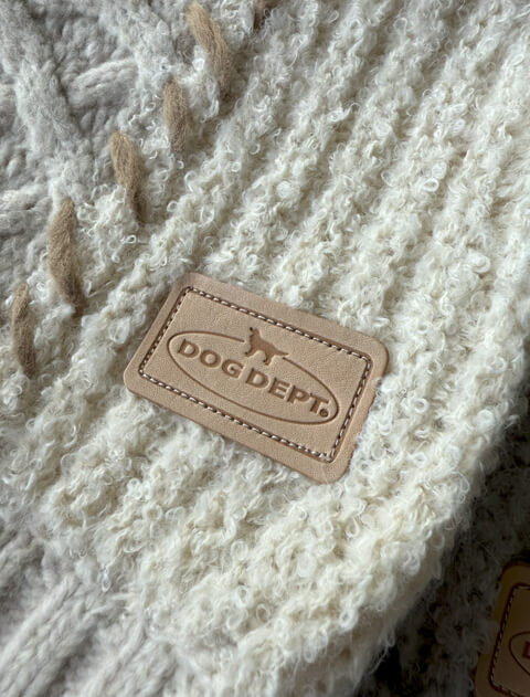 パッチワーククルーカーデ   ブランドのドッグデプト/DOG DEPT