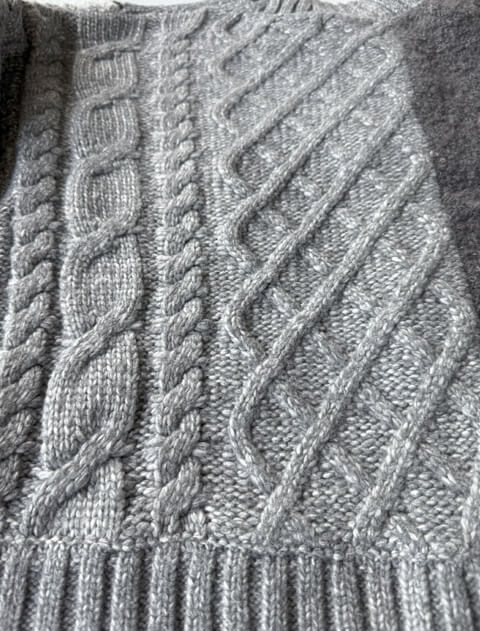 パッチワーククルーカーデ   ブランドのドッグデプト/DOG DEPT