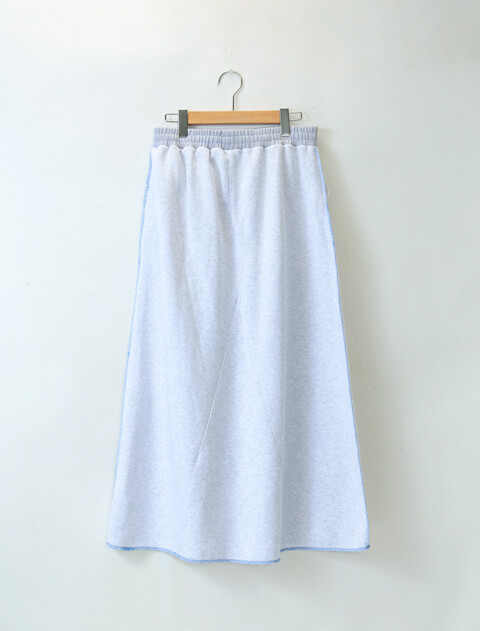 配色ステッチスウェットスカート ブランドのドッグデプト/DOG DEPT
