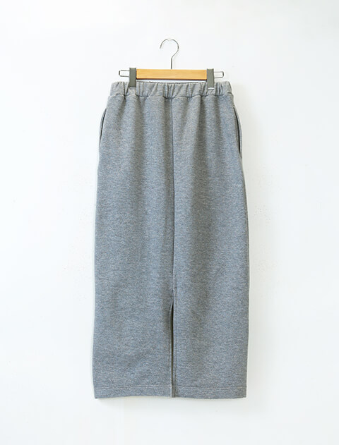 ラメ裏毛ナロースカート ブランドのドッグデプト/DOG DEPT