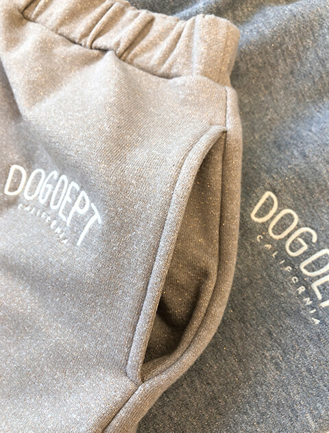 ラメ裏毛ナロースカート ブランドのドッグデプト/DOG DEPT