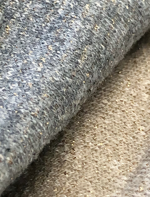 ラメ裏毛ナロースカート ブランドのドッグデプト/DOG DEPT