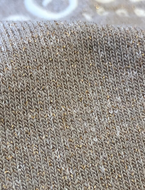 ラメ裏毛ナロースカート ブランドのドッグデプト/DOG DEPT