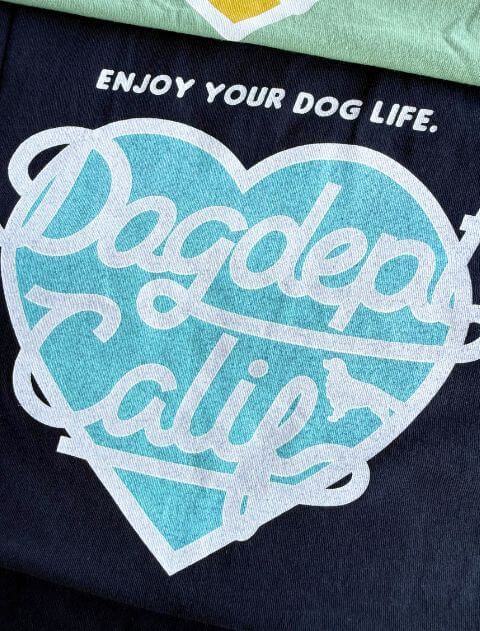 ハートロゴ　Tシャツ   ブランドのドッグデプト/DOG DEPT