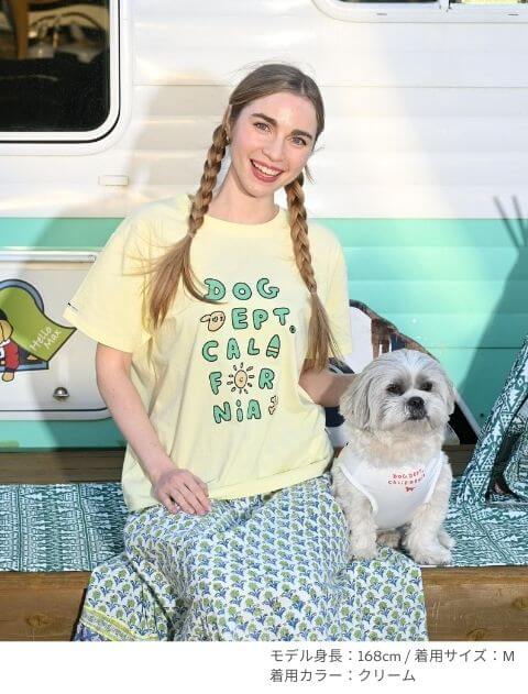 WOMEN】ラフタッチロゴ ベーシックTシャツ