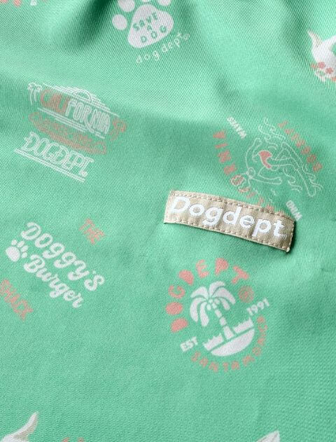 SANTAMONICAロゴラッシュチュニック   ブランドのドッグデプト/DOG DEPT