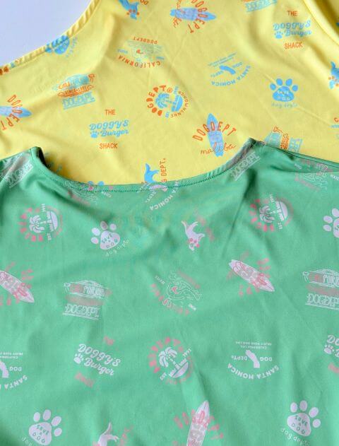 SANTAMONICAロゴラッシュチュニック   ブランドのドッグデプト/DOG DEPT