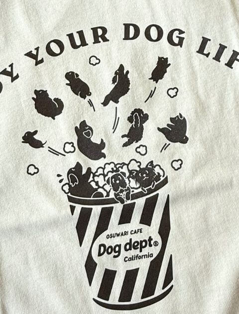 おすわりポップコーンTシャツ   ブランドのドッグデプト/DOG DEPT