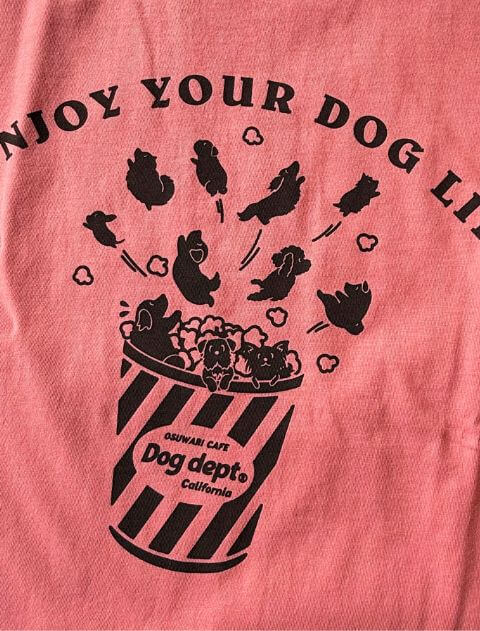 おすわりポップコーンTシャツ   ブランドのドッグデプト/DOG DEPT