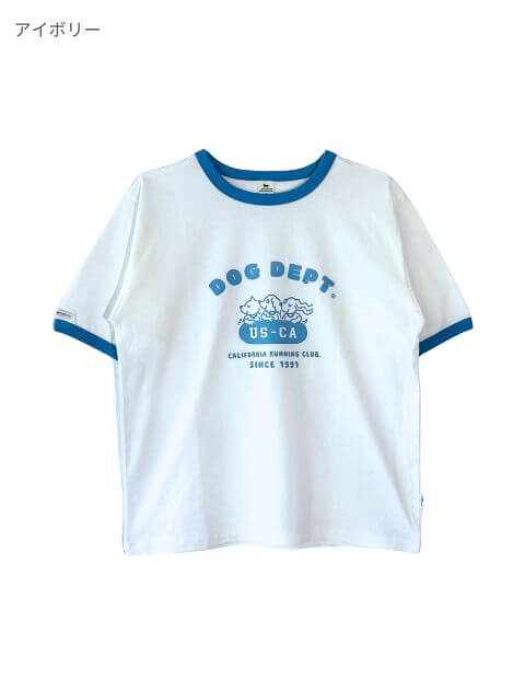 ランニングクラブリンガーTシャツ   ブランドのドッグデプト/DOG DEPT