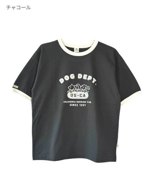 ランニングクラブリンガーTシャツ   ブランドのドッグデプト/DOG DEPT