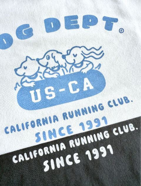 ランニングクラブリンガーTシャツ   ブランドのドッグデプト/DOG DEPT