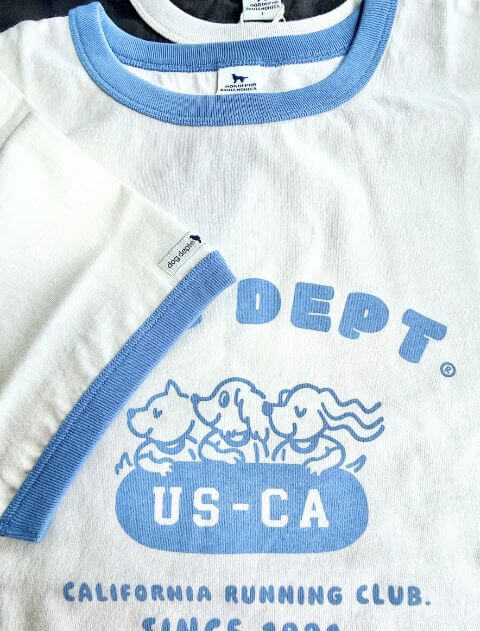 ランニングクラブリンガーTシャツ   ブランドのドッグデプト/DOG DEPT