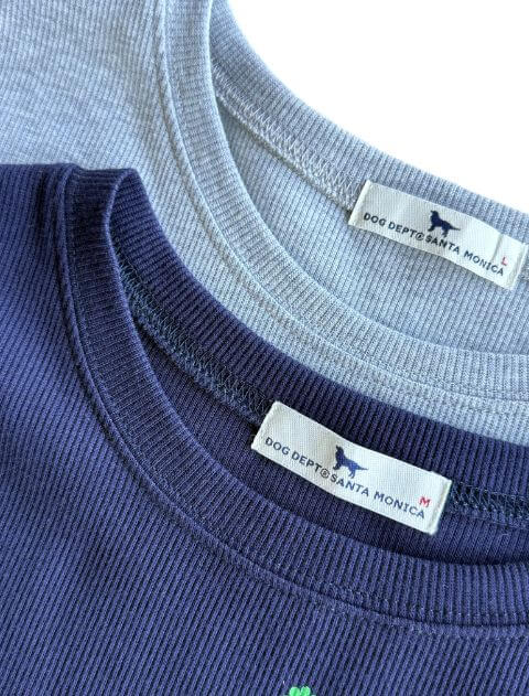 フラワーリブTシャツ   ブランドのドッグデプト/DOG DEPT