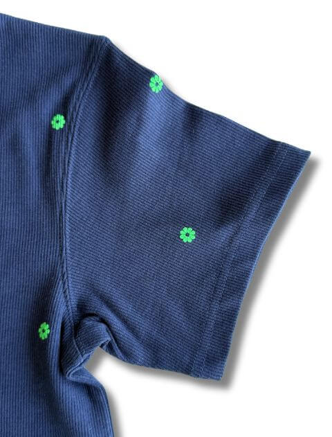 フラワーリブTシャツ   ブランドのドッグデプト/DOG DEPT