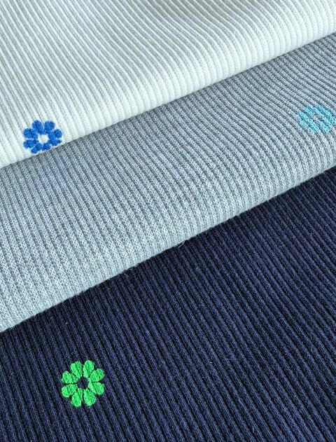 フラワーリブTシャツ   ブランドのドッグデプト/DOG DEPT