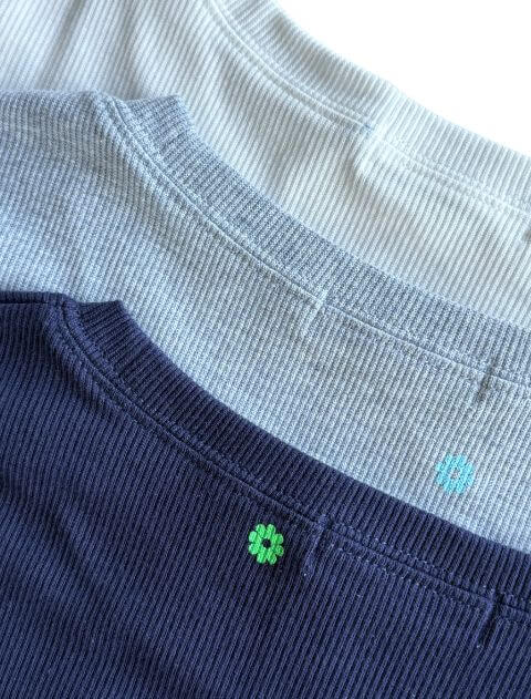 フラワーリブTシャツ   ブランドのドッグデプト/DOG DEPT