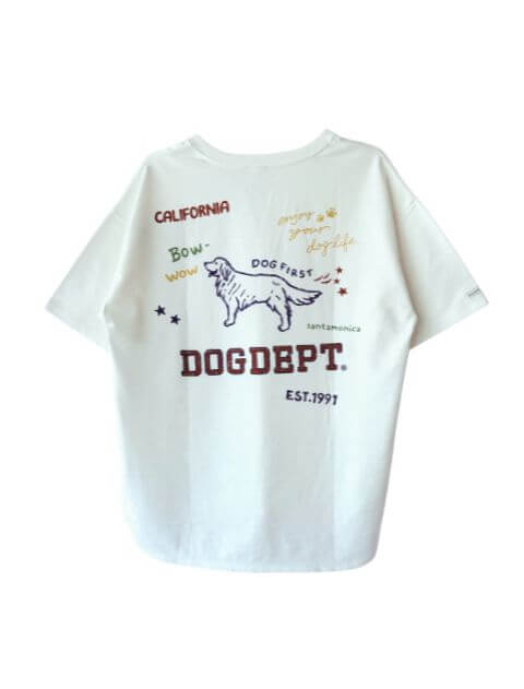 グラフィティ梨地キーネック   ブランドのドッグデプト/DOG DEPT