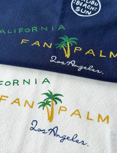 グラフィティ梨地キーネック   ブランドのドッグデプト/DOG DEPT