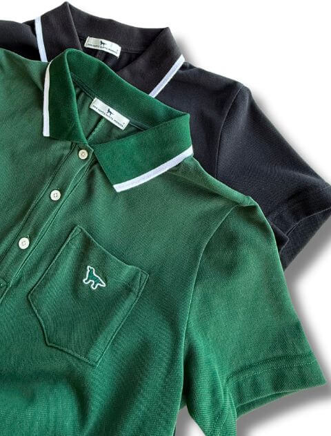 襟ラインポロシャツワンピース   ブランドのドッグデプト/DOG DEPT