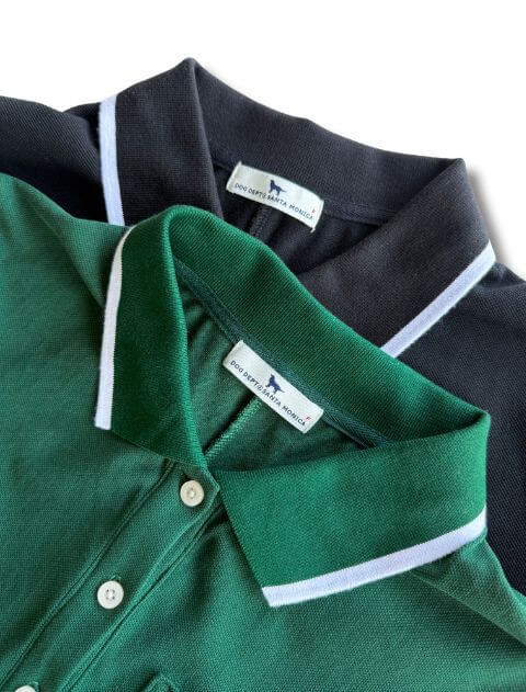 襟ラインポロシャツワンピース   ブランドのドッグデプト/DOG DEPT