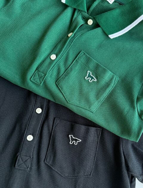 襟ラインポロシャツワンピース   ブランドのドッグデプト/DOG DEPT