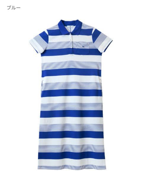ボーダーポロシャツワンピース   ブランドのドッグデプト/DOG DEPT