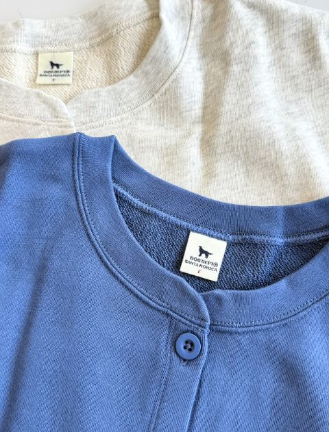 ボタンスウェットカーデ   ブランドのドッグデプト/DOG DEPT