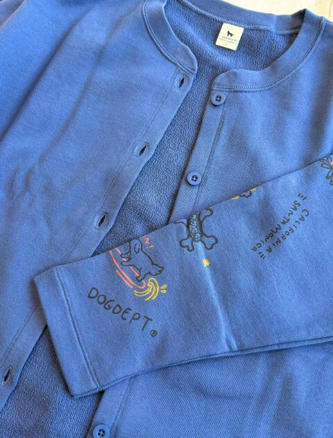 ボタンスウェットカーデ   ブランドのドッグデプト/DOG DEPT