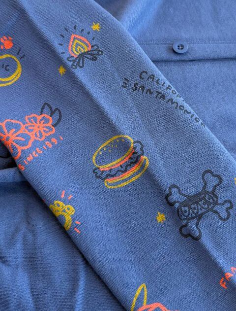 ボタンスウェットカーデ   ブランドのドッグデプト/DOG DEPT