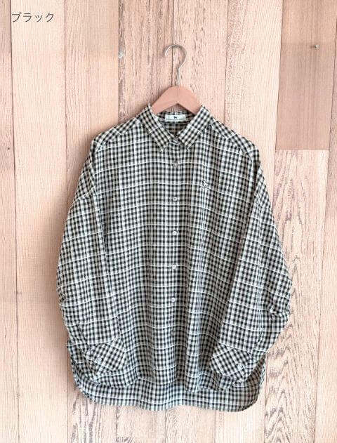 ギンガムサークルシャツ    ブランドのドッグデプト/DOG DEPT