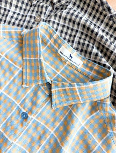 ギンガムサークルシャツ    ブランドのドッグデプト/DOG DEPT