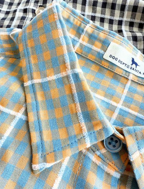 ギンガムサークルシャツ    ブランドのドッグデプト/DOG DEPT