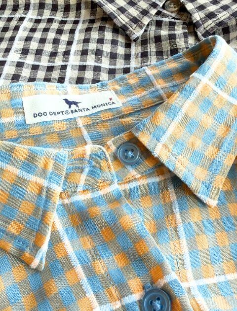 ギンガムサークルシャツ    ブランドのドッグデプト/DOG DEPT
