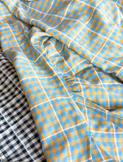 ギンガムサークルシャツ    ブランドのドッグデプト/DOG DEPT