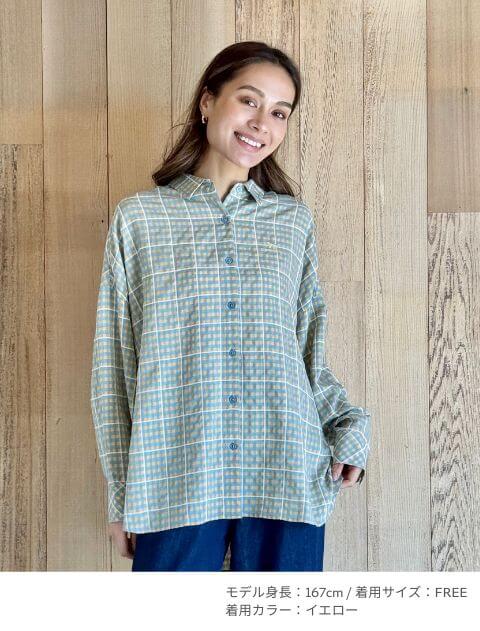 ギンガムサークルシャツ    ブランドのドッグデプト/DOG DEPT