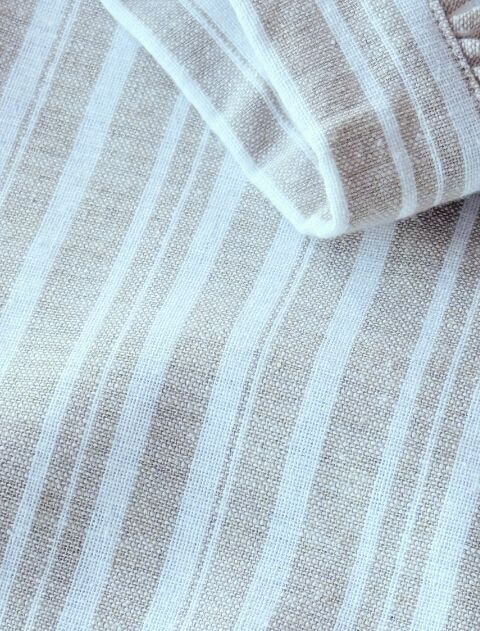 綿麻　ストライプシャツワンピ   ブランドのドッグデプト/DOG DEPT