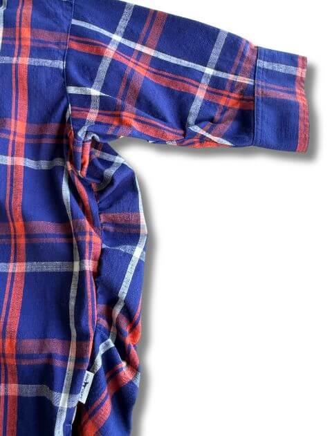 綿麻チェック５部袖シャツ    ブランドのドッグデプト/DOG DEPT