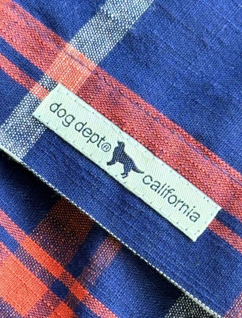 綿麻チェック５部袖シャツ    ブランドのドッグデプト/DOG DEPT