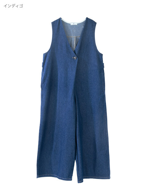 アシメサロペットパンツ ブランドのドッグデプト/DOG DEPT