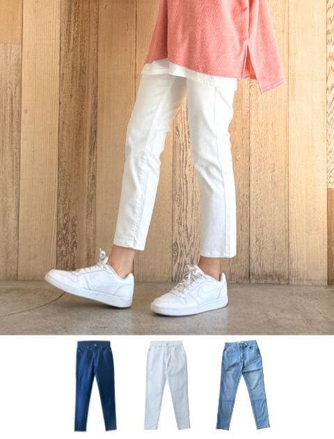 【WOMEN】接触冷感スキニーパンツ　68cm