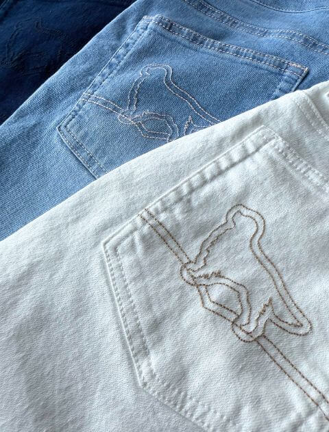 接触冷感スキニーパンツ　68cm ブランドのドッグデプト/DOG DEPT