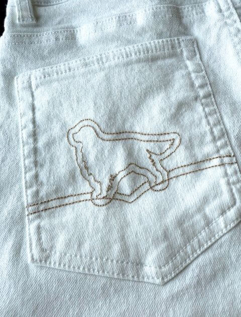 接触冷感スキニーパンツ　68cm ブランドのドッグデプト/DOG DEPT